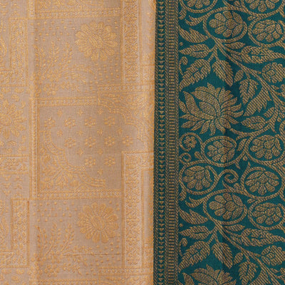 Kanchipattu An Ethereal Pearl Off-White Saree