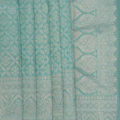Kanchipattu Brocade Blue Saree