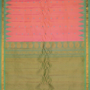Gadwal Silk Pink Saree