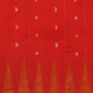 Gadwal Silk Red Saree