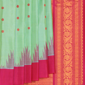 Gadwal Silk Sea Green Saree