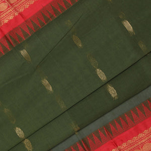 Gadwal Cotton Green Saree
