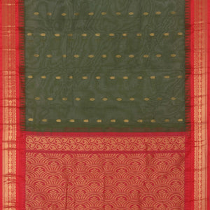 Gadwal Cotton Green Saree