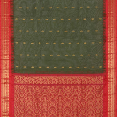 Gadwal Cotton Green Saree