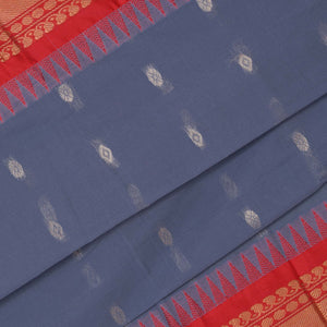 Gadwal Cotton Grey Saree