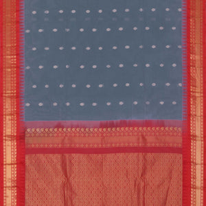 Gadwal Cotton Grey Saree