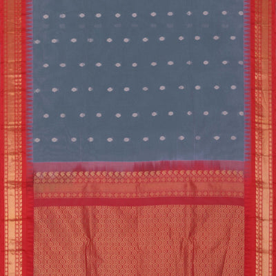 Gadwal Cotton Grey Saree