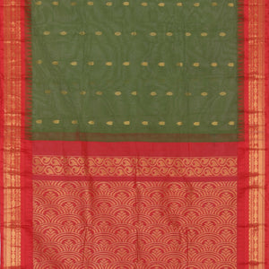 Gadwal Cotton Green Saree