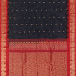 Gadwal Cotton Black Saree