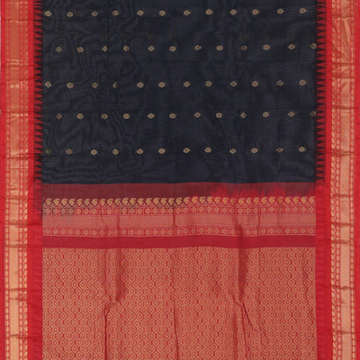 Gadwal Cotton Black Saree
