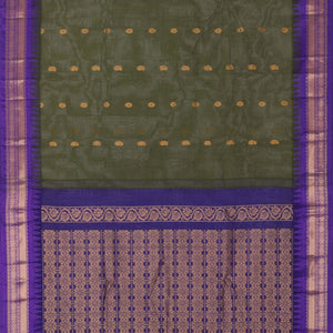 Gadwal Cotton Green Saree