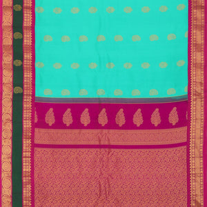 Gadwal Silk Sea Green Saree