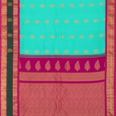 Gadwal Silk Sea Green Saree