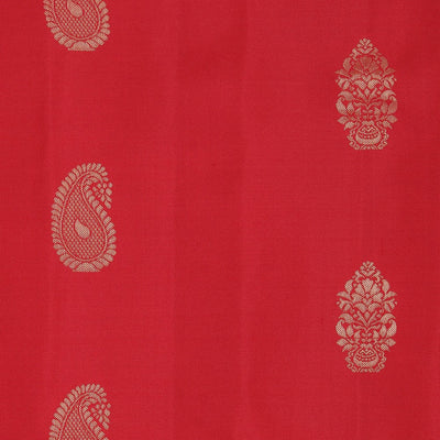 Gadwal Silk Red Saree