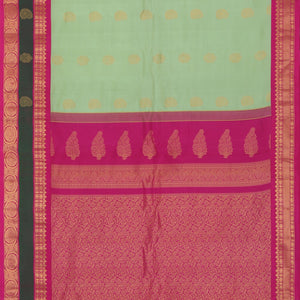 Gadwal Silk Mint Green Saree