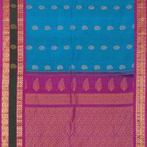 Gadwal Silk Blue Saree