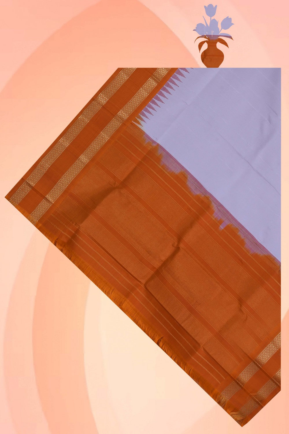 Gadwal Silk Beige Dupatta
