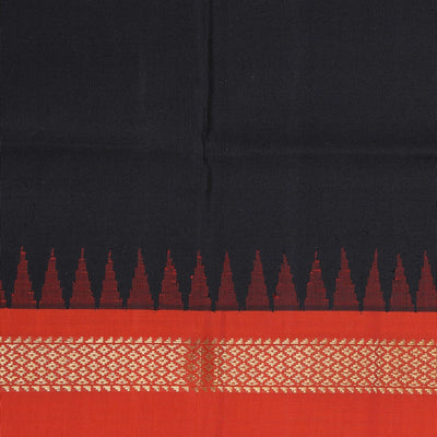 Gadwal Silk Black Dupatta