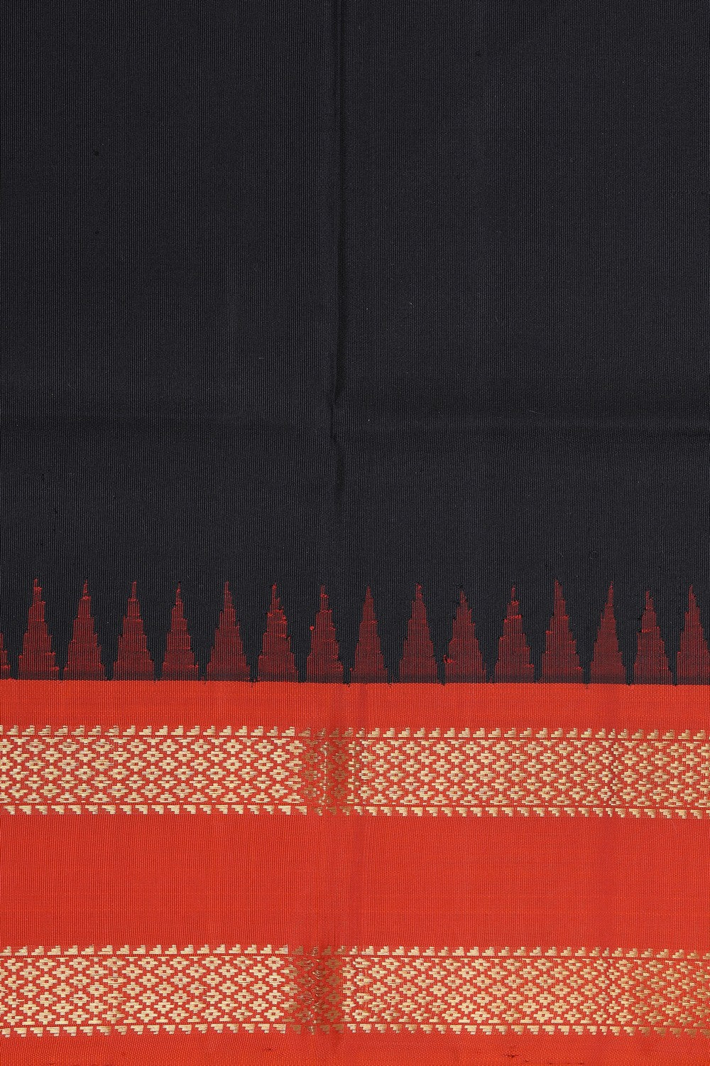 Gadwal Silk Black Dupatta