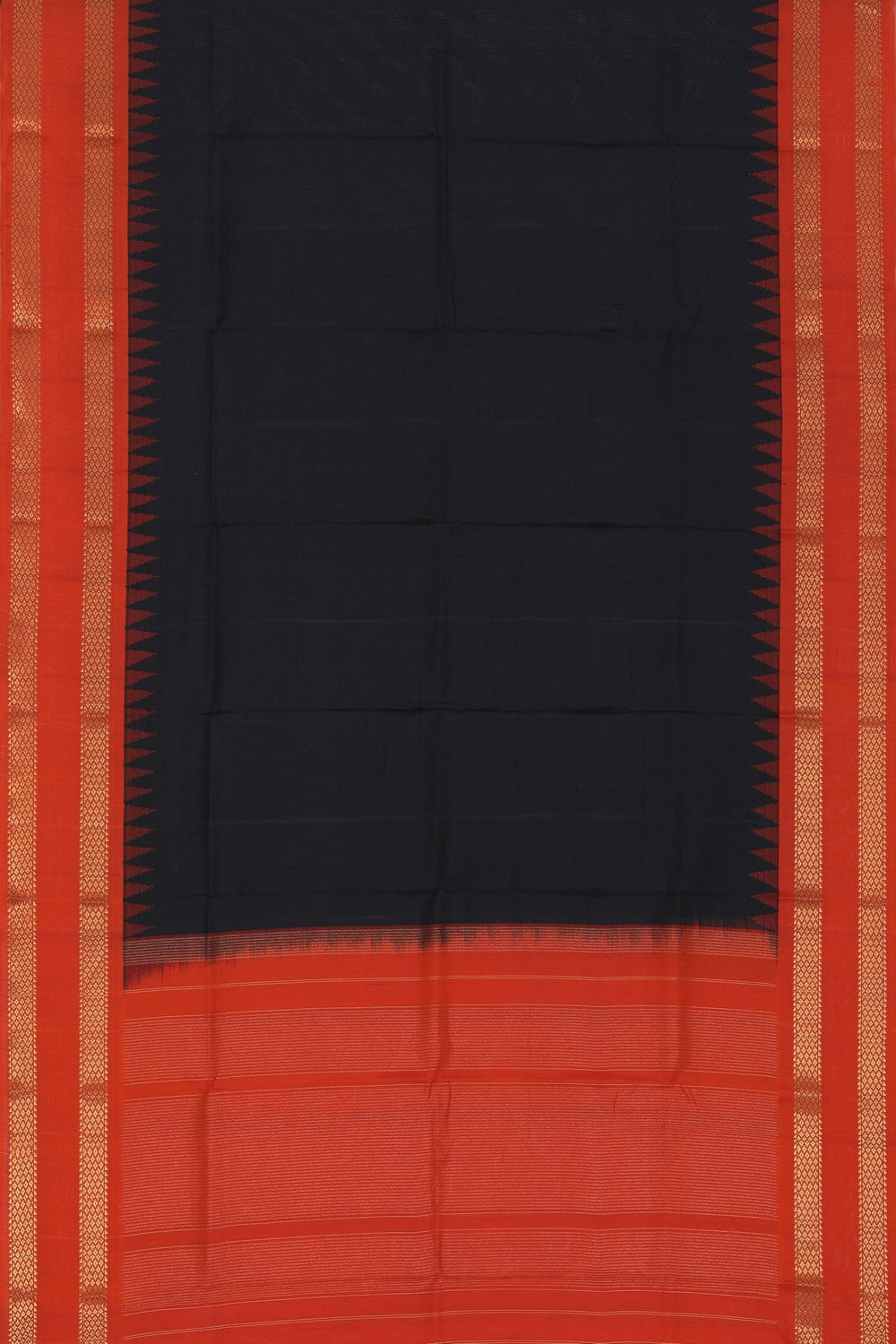 Gadwal Silk Black Dupatta