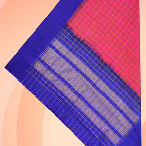 Gadwal Silk Fuchsia-Pink Dupatta