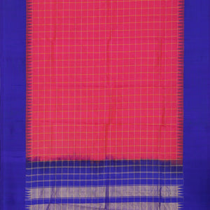 Gadwal Silk Fuchsia-Pink Dupatta