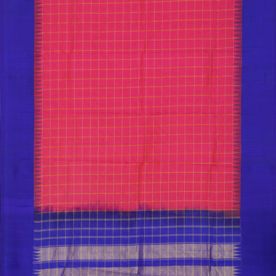 Gadwal Silk Fuchsia-Pink Dupatta