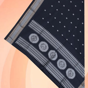 Gadwal Silk Black Dupatta
