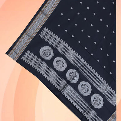 Gadwal Silk Black Dupatta
