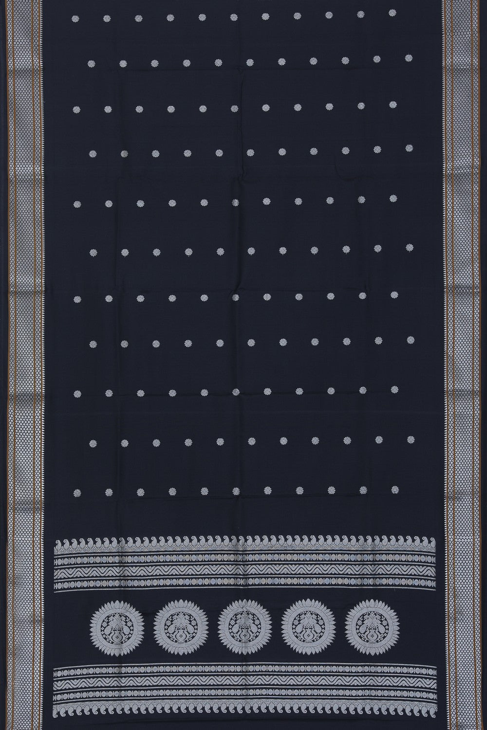 Gadwal Silk Black Dupatta