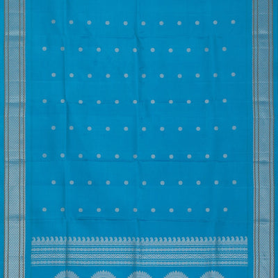 Gadwal Silk blue Dupatta