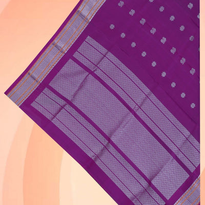 Gadwal Silk Purple Dupatta