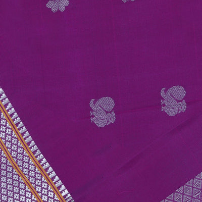 Gadwal Silk Purple Dupatta