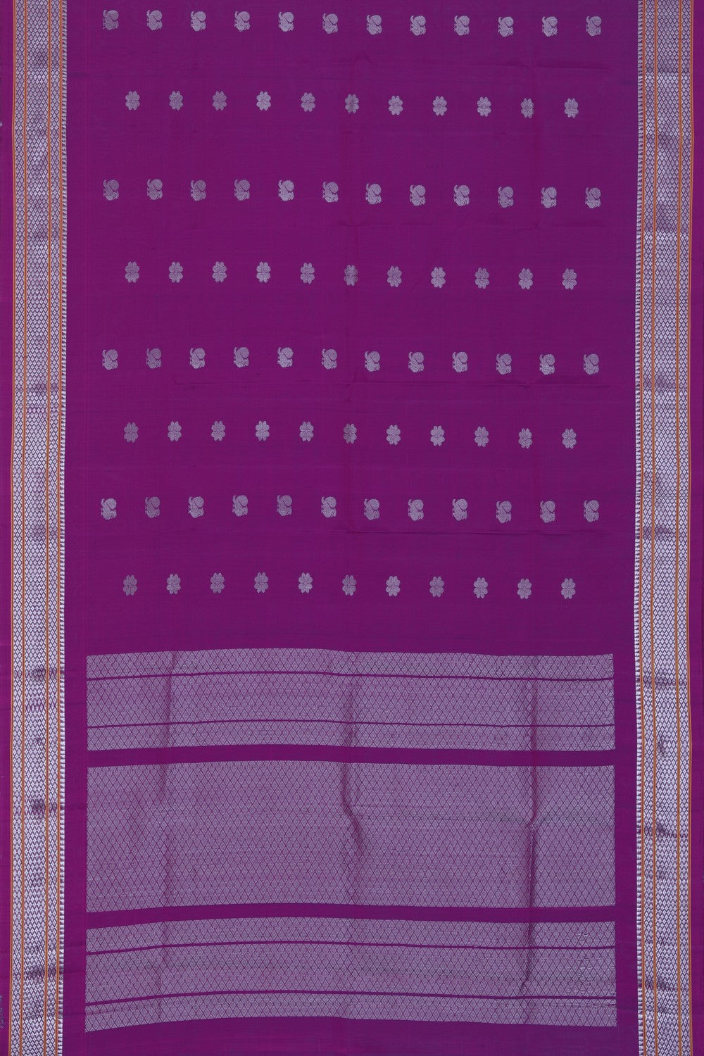 Gadwal Silk Purple Dupatta