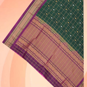 Gadwal Silk Green Dupatta