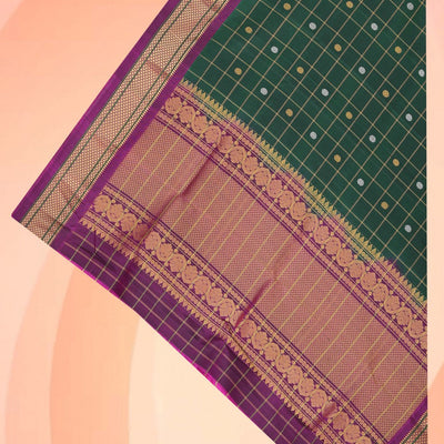 Gadwal Silk Green Dupatta