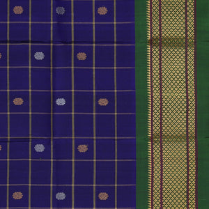 Gadwal Silk Indigo Blue Dupatta