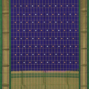 Gadwal Silk Indigo Blue Dupatta