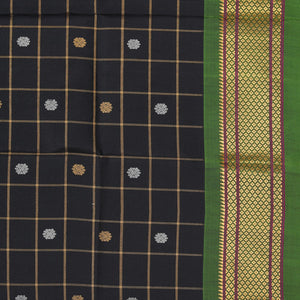 Gadwal Silk Black Dupatta