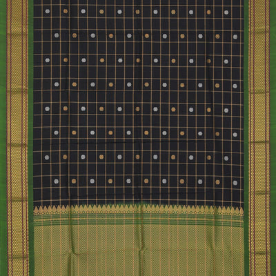 Gadwal Silk Black Dupatta