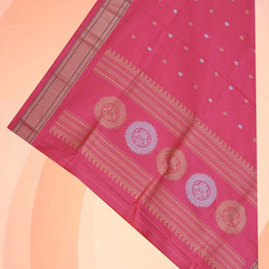 Gadwal Silk Pink Dupatta