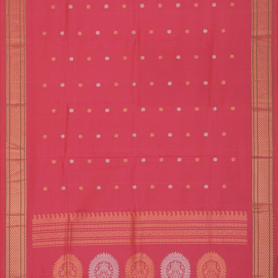 Gadwal Silk Pink Dupatta