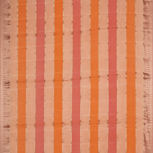 Crepe Peach Saree