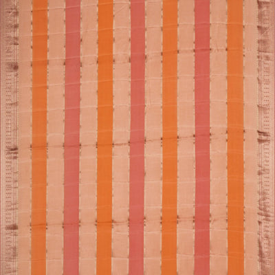 Crepe Peach Saree