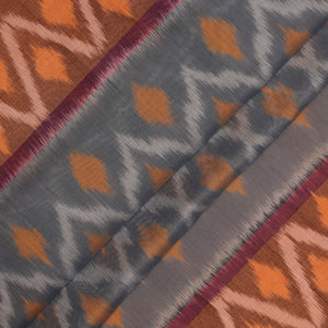 Ikat Cotton-Silk Grey Saree