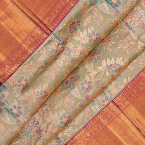 Kanchipattu Brocade Blue Saree