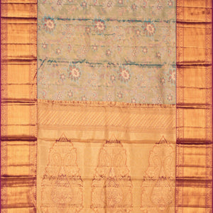 Kanchipattu Brocade Blue Saree