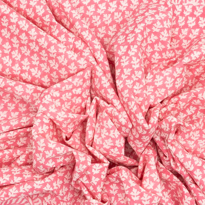 Baby Pink Woven Jaipur Cotton Saree Printed With Floral Motifs