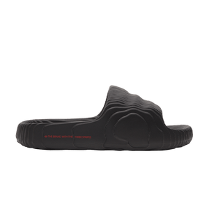 adidas Adilette 22 Slides Black Scarlet