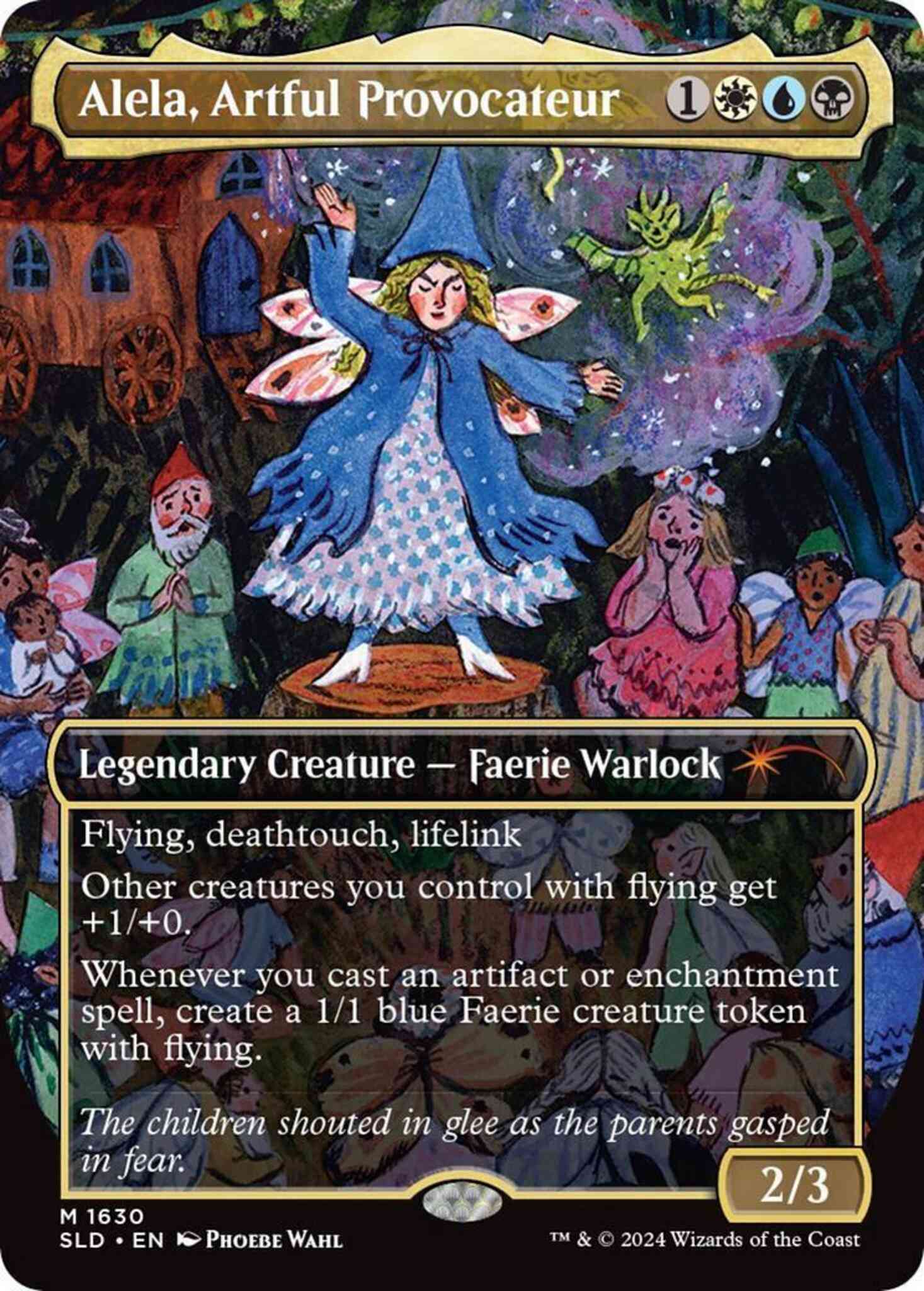 Alela, Artful Provocateur [1630] [Borderless] [Phoebe Wahl] [Secret Lair Drop] [Non-Foil]